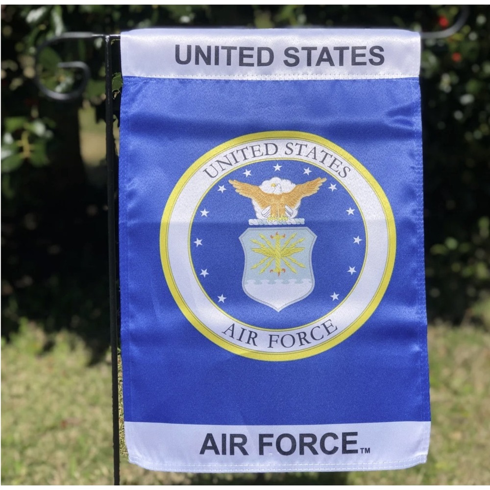 U.S. Air Force Garden Flag Double Sided 12x18 Yard Hanging USA Military Flag